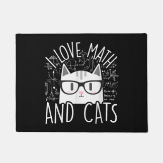 Tapete Eu Adoro Matemática E Gatos Gatinhos Bonitos