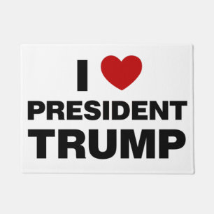 Tapete Eu Amo o Presidente Trump Heart