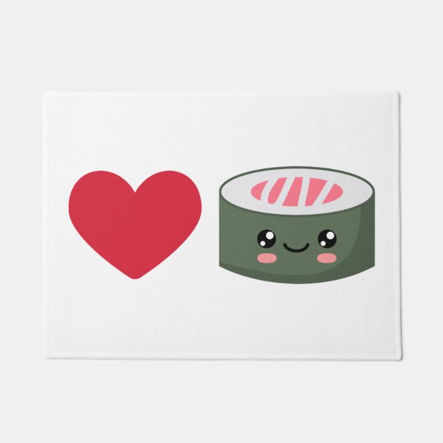 Tapete Eu amo Sushi (Frente)