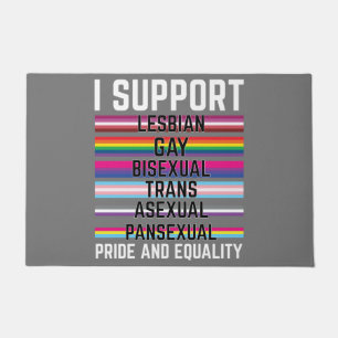 Tapete Eu apoio o painel assexual trans bissexual e Gay d