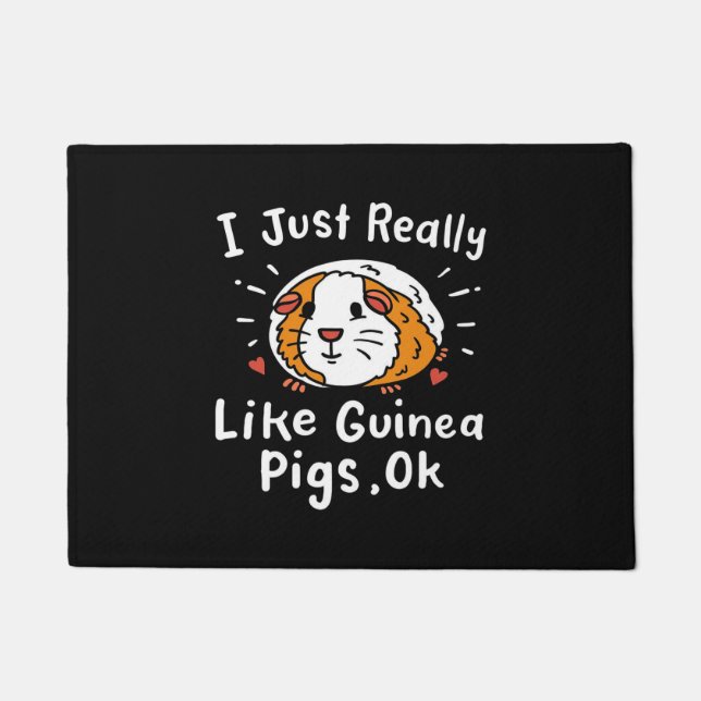 Tapete Eu Gosto Muito De Guiné, Pig Kawaii (Frente)