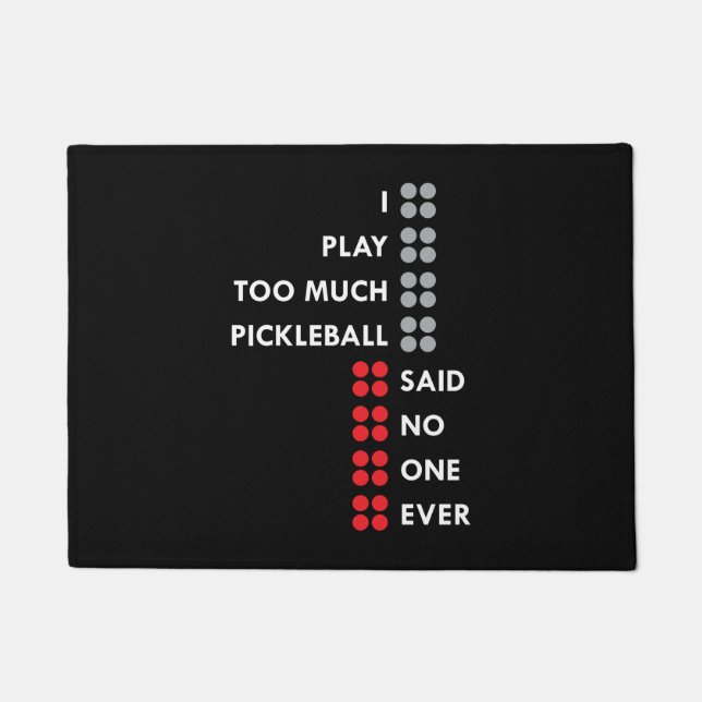Tapete Eu Jogo Demais Pickleball (Frente)