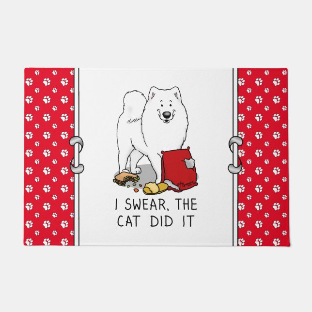 Tapete Eu Juro, O Gato Samoyed Dog (Frente)