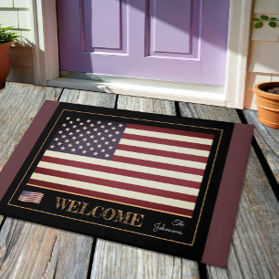 Tapete EUA & American Flag - Estados Unidos mats /sport W