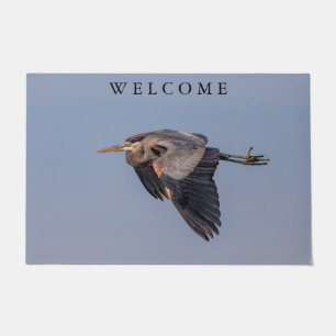 Tapete Excelente Blue Heron em voo