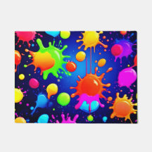 Explosão de Pintura Abstrata Vibrante