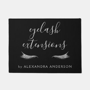 Tapete Extensão de prata da pestana do brilho e da faís
