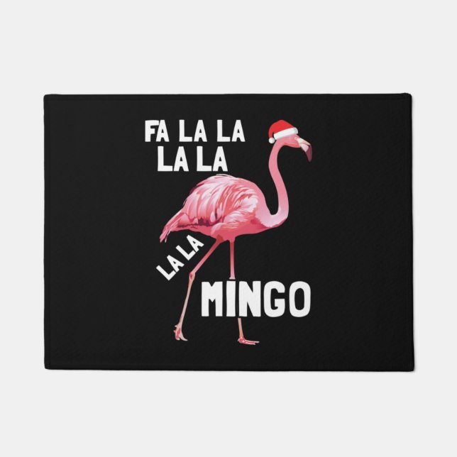 Tapete Fa La La Flamingo Christmas Merry Xmas (Frente)