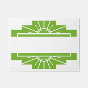 Tapete Faça o seu próprio - Art Deco Sunburst em Branco