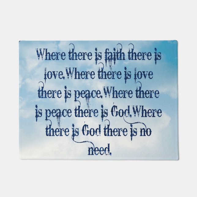 Tapete Faith Door Mat (Frente)
