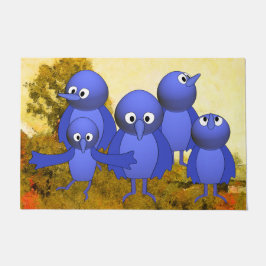 Tapete Família Blue Birds