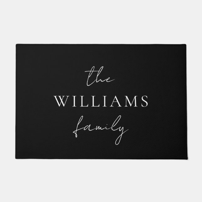 Tapete Família de Caligrafia Personalizada de Script Eleg (Frente)