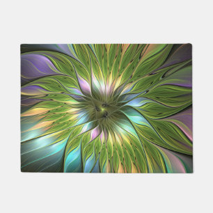 Tapete Fantasia Colorida Luminosa Flores Arte Fractal
