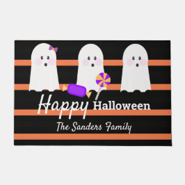 Tapete Fantasia de Halloween Família Fantasma Listras Fof