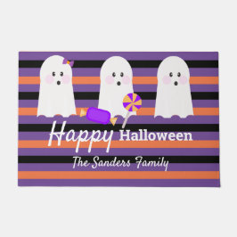 Tapete Fantasia de Halloween Família Fantasma Listras Fof