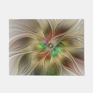 Tapete Fantasia Floral com o Dourado Abstrato moderno Fra