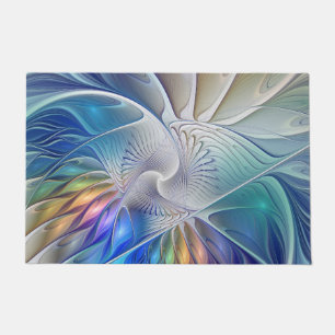 Tapete Fantasia floral, flor abstrata colorida do Fractal