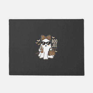 Tapete Fantasma Fofo Boo Jee Design de Leopardo de Hallow