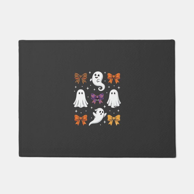 Tapete Fantasma Fofo com Laços Design de Halloween_1 (Frente)