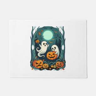Tapete Fantasmagóricos Fantasmas de Halloween e Floresta