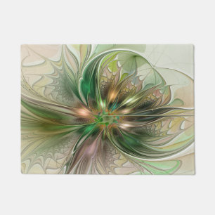 Tapete Fantasy Moderna Abstrato, Flor Fractal Colorida