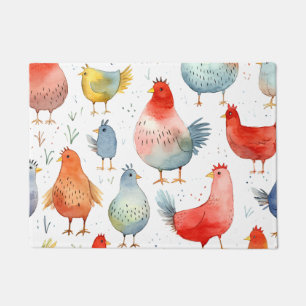 Tapete Farmhouse Chickens