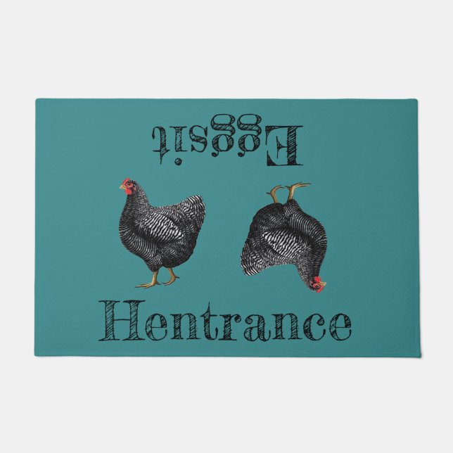 Tapete Farmhouse Hentrance Eggit - Porta Negra (Frente)