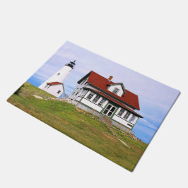 Tapete Farol da Ilha Bakers, Massachusetts Door Mat