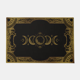 Tapete Fases da Lua Celestial Ornata em Ouro Vintage