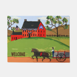 Tapete Fazenda Amish Style Country House, Personalize o c