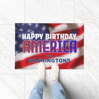 TAPETE FELIZ ANIVERSÁRIO AMÉRICA