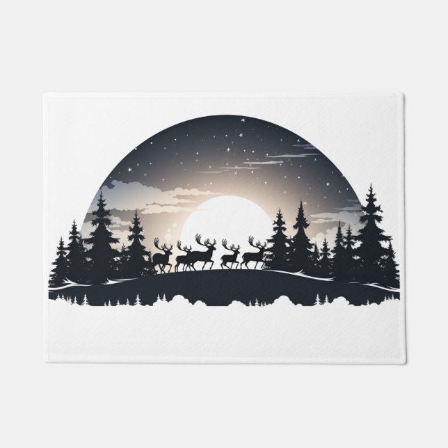 Tapete Feliz Design da porta de Natal (Frente)