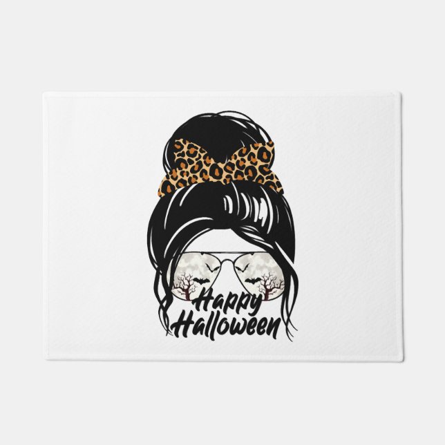 Tapete Feliz Dia das Bruxas 2021 Halloween Leopard Mãe (Frente)