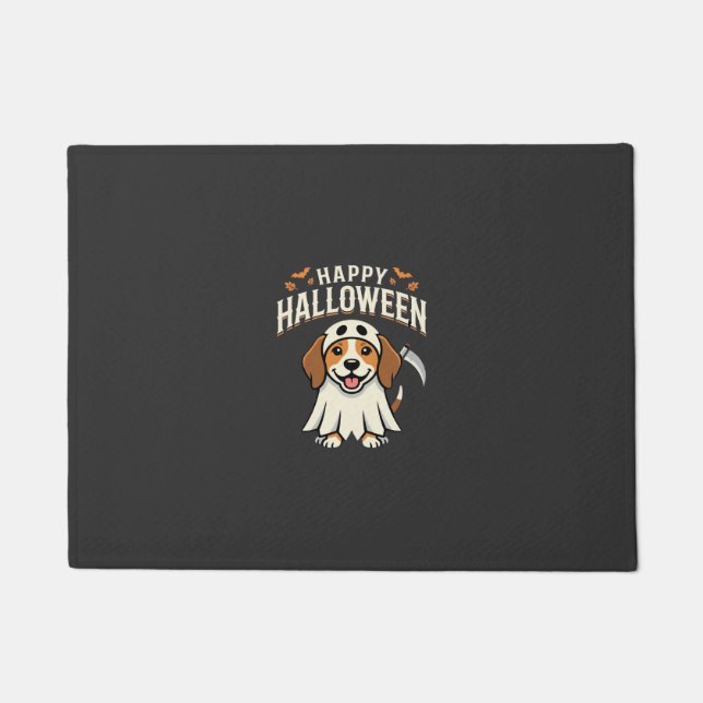 Tapete Feliz Dia das Bruxas Design de Cachorro Beagle_1 (Frente)