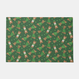 Tapete Feliz Dia de São Patrício Welsh Wire Fox Terrier D