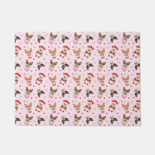 Tapete Feliz Dia dos Namorados Pembroke Galsh Corgi Cães