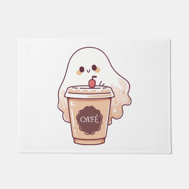 Tapete Feliz Fantasma Adora Pau de Café (Frente)