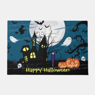 Tapete Feliz Halloween Arte da Casa Assombrada