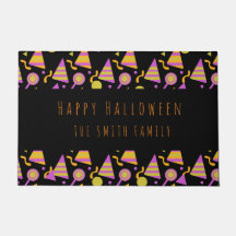 Feliz Halloween Candy Neon Patterno