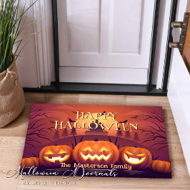 Tapete Feliz Halloween de Pumpkins Personalizado