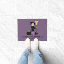 Feliz Halloween e Nome Personalizado da Bruxa Boni