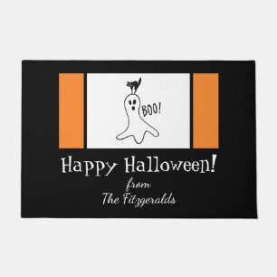 Tapete Feliz Halloween Família Citação Fantasma, Gato Pre