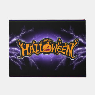 Tapete Feliz Halloween Ruby Eyed Pumpkin Purple Lightning