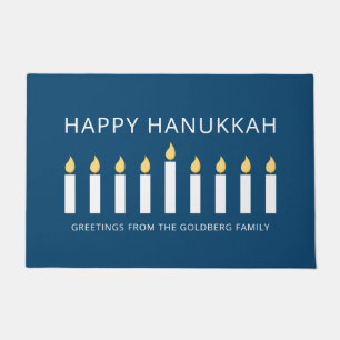 Tapete Feliz Hanukkah Saudação simples e moderna por v