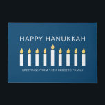 Tapete Feliz Hanukkah| Saudação simples e moderna por vel<br><div class="desc">Esta é uma design simples,  minimalista e moderna dos Menorah ou dos castigos do templo.</div>