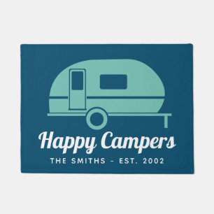 Tapete Feliz Marinho Campers Camping