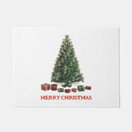 Tapete Feliz Natal. Árvore (design 1) com presentes
