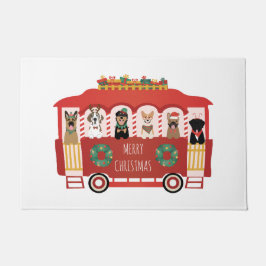 Tapete Feliz Natal Cães Feriado Trolly