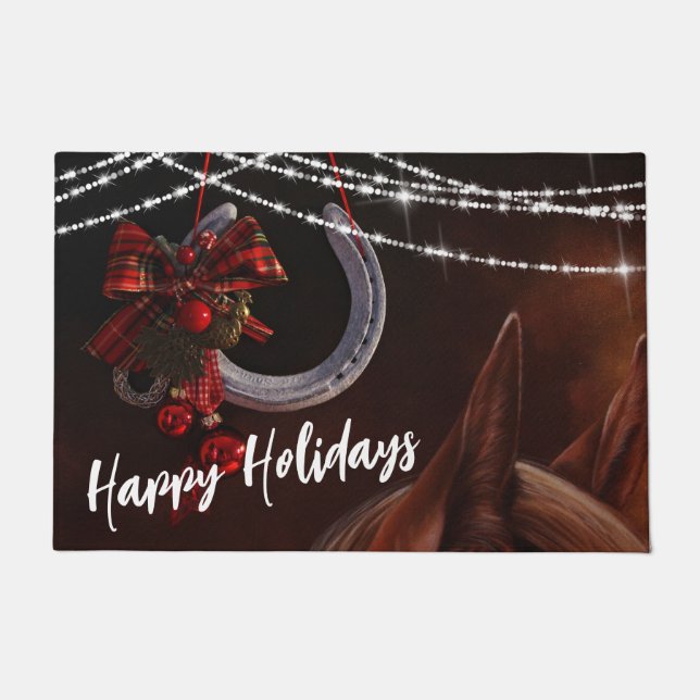 Tapete Feliz Natal de Férias e Férias (Frente)