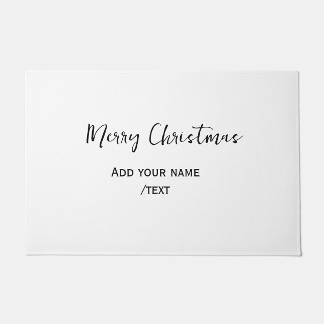 Tapete Feliz Natal Elegante adiciona texto simples modern (Frente)